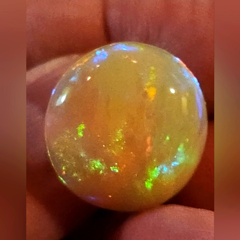 Crystal Opal Cabachon, Unmounted, 10.29 Carats
